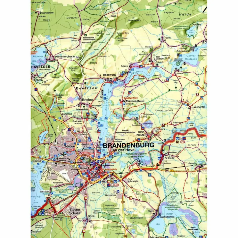 Fahrradkarten|Fahrradkarten^FAHRRADKARTE HAVELLAND 1:75 000