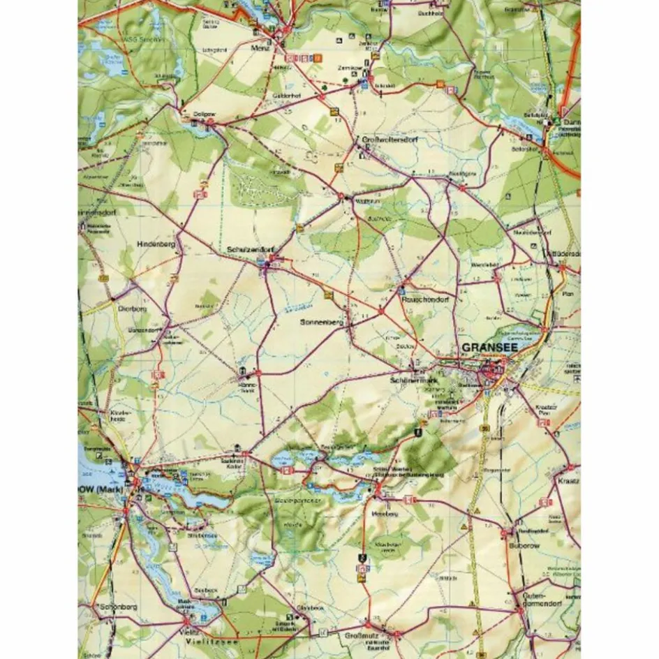 Fahrradkarten|Fahrradkarten^FAHRRADKARTE LAND ZWISCHEN RHIN UND HAVEL 1:75.000 - Fahrradkarte