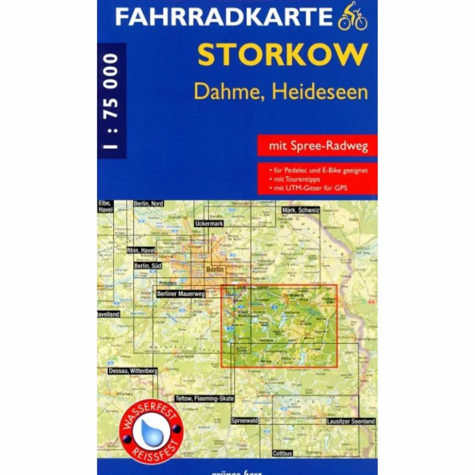 Fahrradkarten|Fahrradkarten^FAHRRADKARTE STORKOW, DAHME, HEIDESEEN - Fahrradkarte
