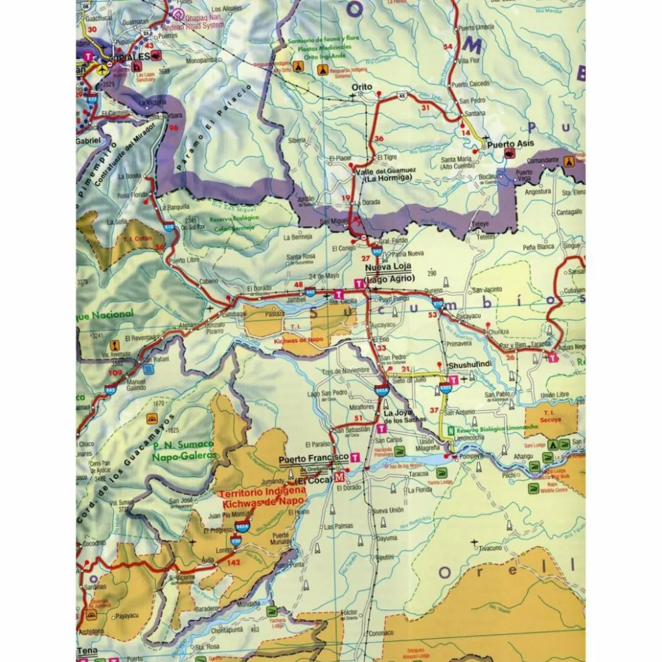 New F+B ECUADOR/GALAPAGOS 1:600T/1:800T - Straßenkarte Straßenkarten|Straßenkarten