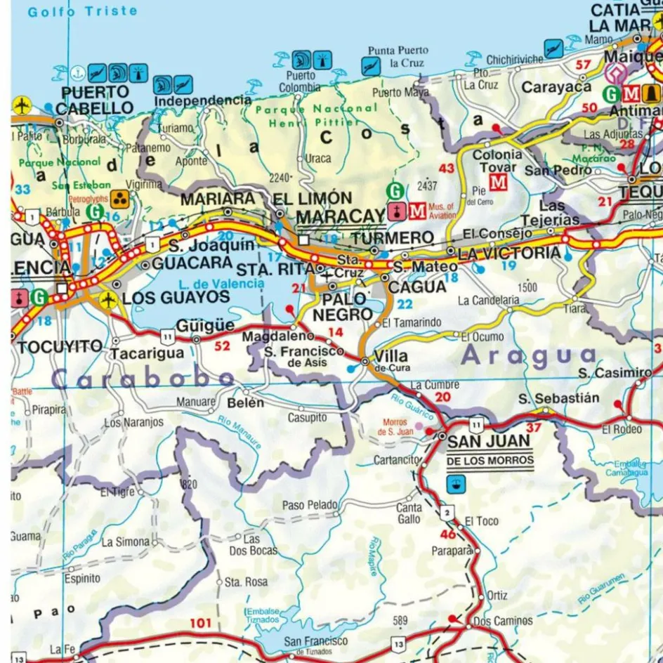 Outlet F&B KOLUMBIEN 1:1 MIO. - Straßenkarte Straßenkarten|Straßenkarten