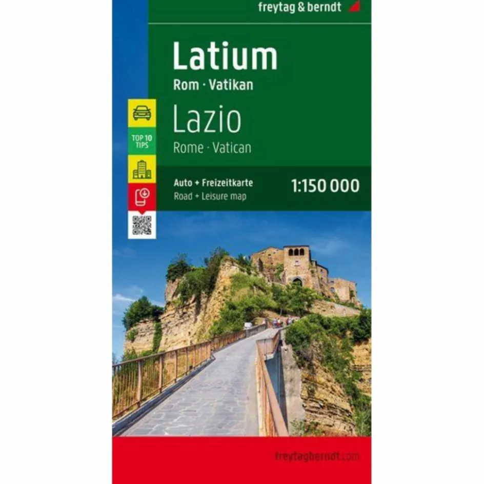 Straßenkarten|Straßenkarten^F&B LATIUM - ROM - VATIKAN 1 : 150 000 - Straßenkarte