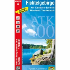 Fahrradkarten|Wanderkarten Und Winterkarten^FICHTELGEBIRGE 1:100 000 - Wanderkarte