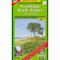 Fahrradkarten|Wanderkarten Und Winterkarten^FISCHLAND, DARß, ZINGST UND UMGEBUNG RAD - Wanderkarte