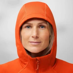 ABISKO GRID FLEECE HOODIE W Damen - Fleecejacke Damen Pullover Und Fleecepullover|Outdoorjacken