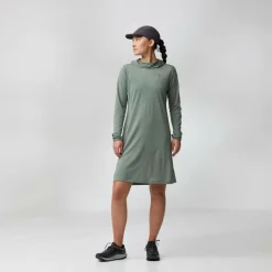 Online ABISKO SUN-HOODIE DRESS W Damen - Kleid Damen Röcke Und Kleider