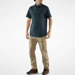 Herren Fjällräven Hemden^ABISKO TREKKING SHIRT SS M Herren - Outdoor Hemd