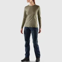 Damen Fjällräven Shirts Und Tops^ABISKO WOOL LS W Damen - Funktionsshirt