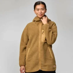 Damen Fjällräven Pullover Und Fleecepullover|Outdoorjacken^VARDAG PILE FLEECE LONG W Damen - Fleecejacke