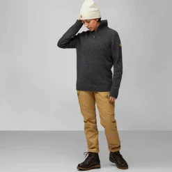 Damen Fjällräven Pullover Und Fleecepullover^ÖVIK HALF ZIP KNIT W Damen - Wollpullover