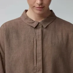 Damen Fjällräven Hemden^ÖVIK HEMP CAMP SHIRT SS W Damen - Outdoor Bluse