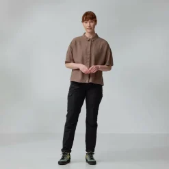 Damen Fjällräven Hemden^ÖVIK HEMP CAMP SHIRT SS W Damen - Outdoor Bluse