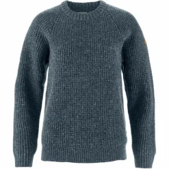 Damen Fjällräven Pullover Und Fleecepullover^ÖVIK WAFFLE KNIT W Damen - Wollpullover