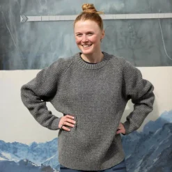 Damen Fjällräven Pullover Und Fleecepullover^ÖVIK WAFFLE KNIT W Damen - Wollpullover