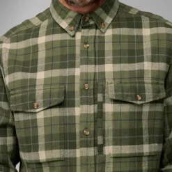 Herren Fjällräven Hemden^VÄRMLAND HEAVY FLANNEL SHIRT M Herren - Flanellhemd
