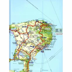 New FK RÜGEN - HIDDENSEE (WASSER- UND REIßFEST) - Fahrradkarte Fahrradkarten|Fahrradkarten