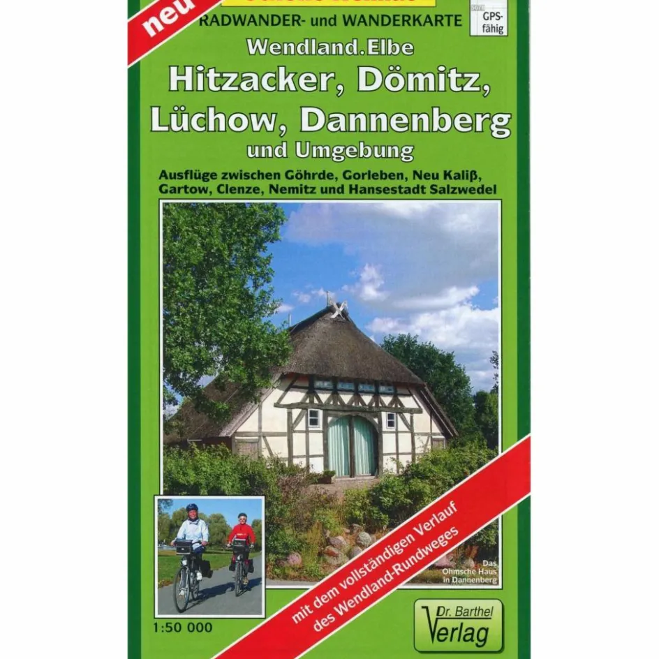 Online FLUSSLANDSCHAFT ELBE, HITZACKER, DÖMITZ - Wanderkarte Fahrradkarten|Wanderkarten Und Winterkarten