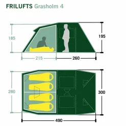FRILUFTS 4-Personen-Zelte|Familienzelte^GRASSHOLM 4 - Familienzelt