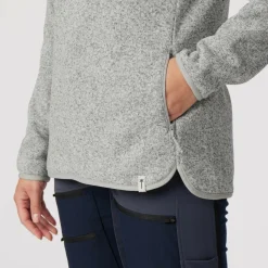 Sale HAGLEREN KNITTED FLEECE HALFZIP Damen - Fleecepullover Damen Pullover Und Fleecepullover