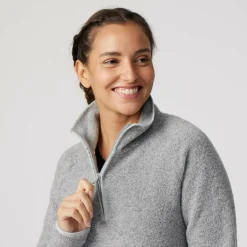 Sale REILA KNITTED FLEECE HALFZIP Damen - Wollpullover Damen Pullover Und Fleecepullover