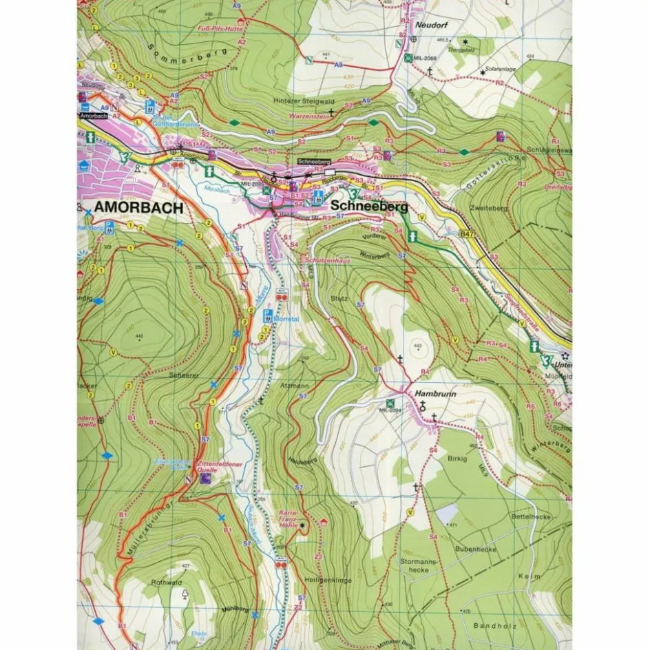 Wanderkarten Und Winterkarten|Wanderkarten Und Winterkarten^FRÄNKISCHER ODENWALD 1:20.000 - Wanderkarte