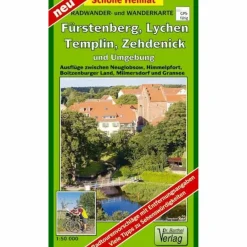 Fahrradkarten|Wanderkarten Und Winterkarten^FÜRSTENBERG, LYCHEN, TEMPLIN, ZEHDENICK - Wanderkarte