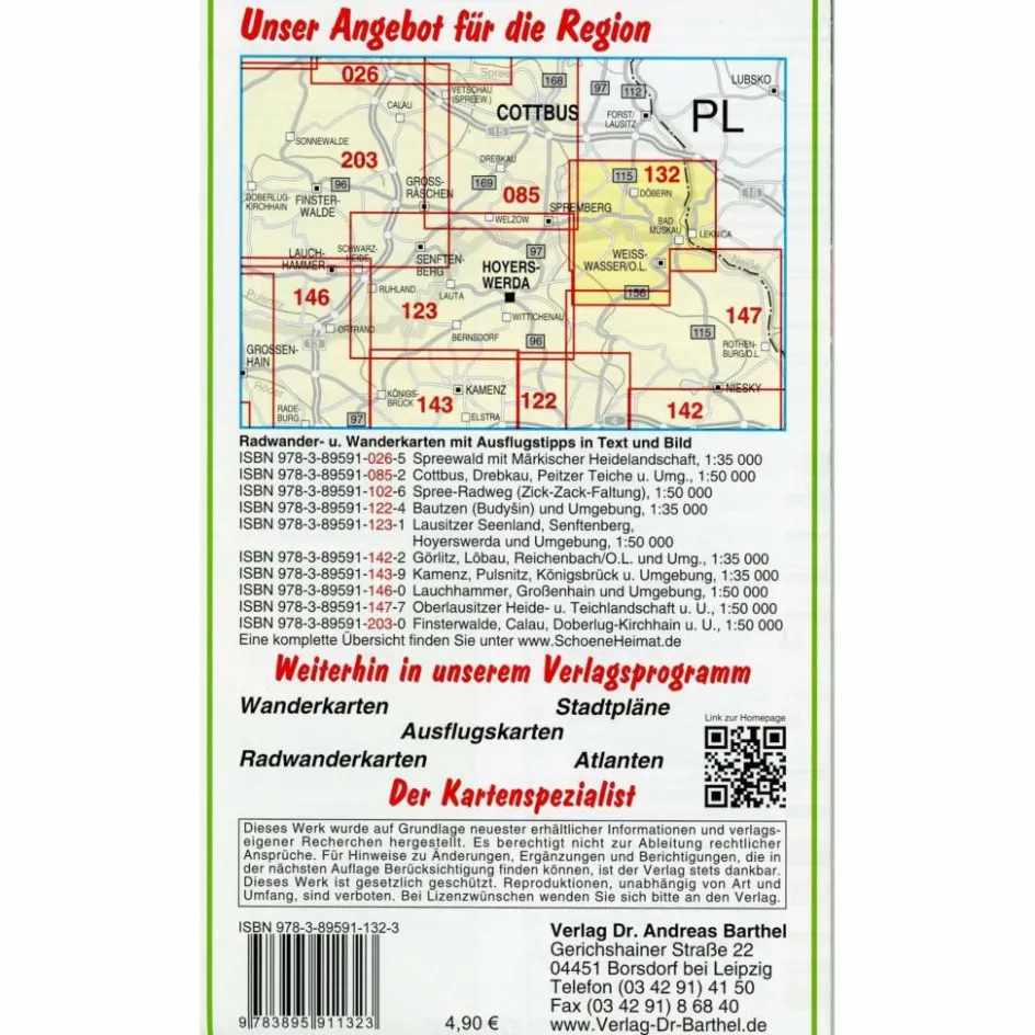 New FÜRST-PÜCKLER-PARK BAD MUSKAU, SPREMBERG - Wanderkarte Fahrradkarten|Wanderkarten Und Winterkarten