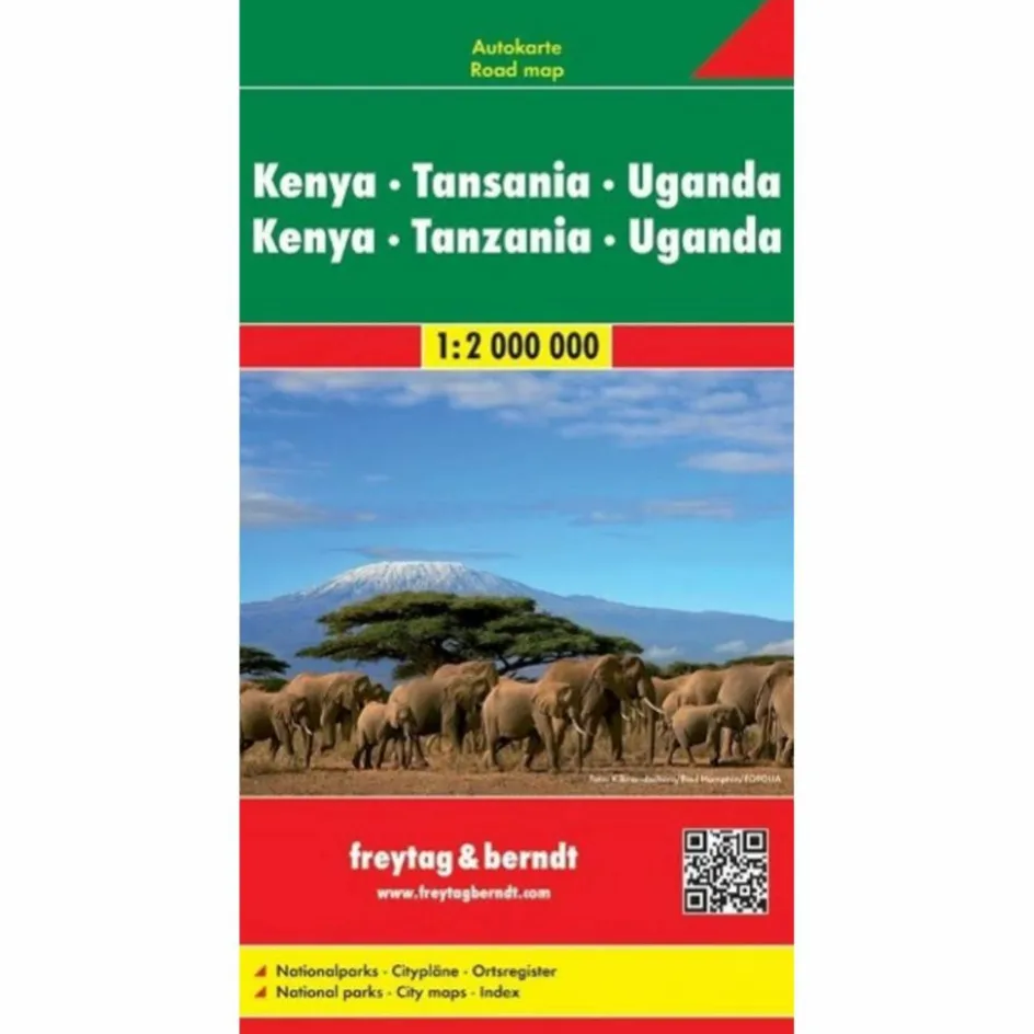 Straßenkarten|Straßenkarten^FUB KENYA - TANSANIA - UGANDA - Straßenkarte