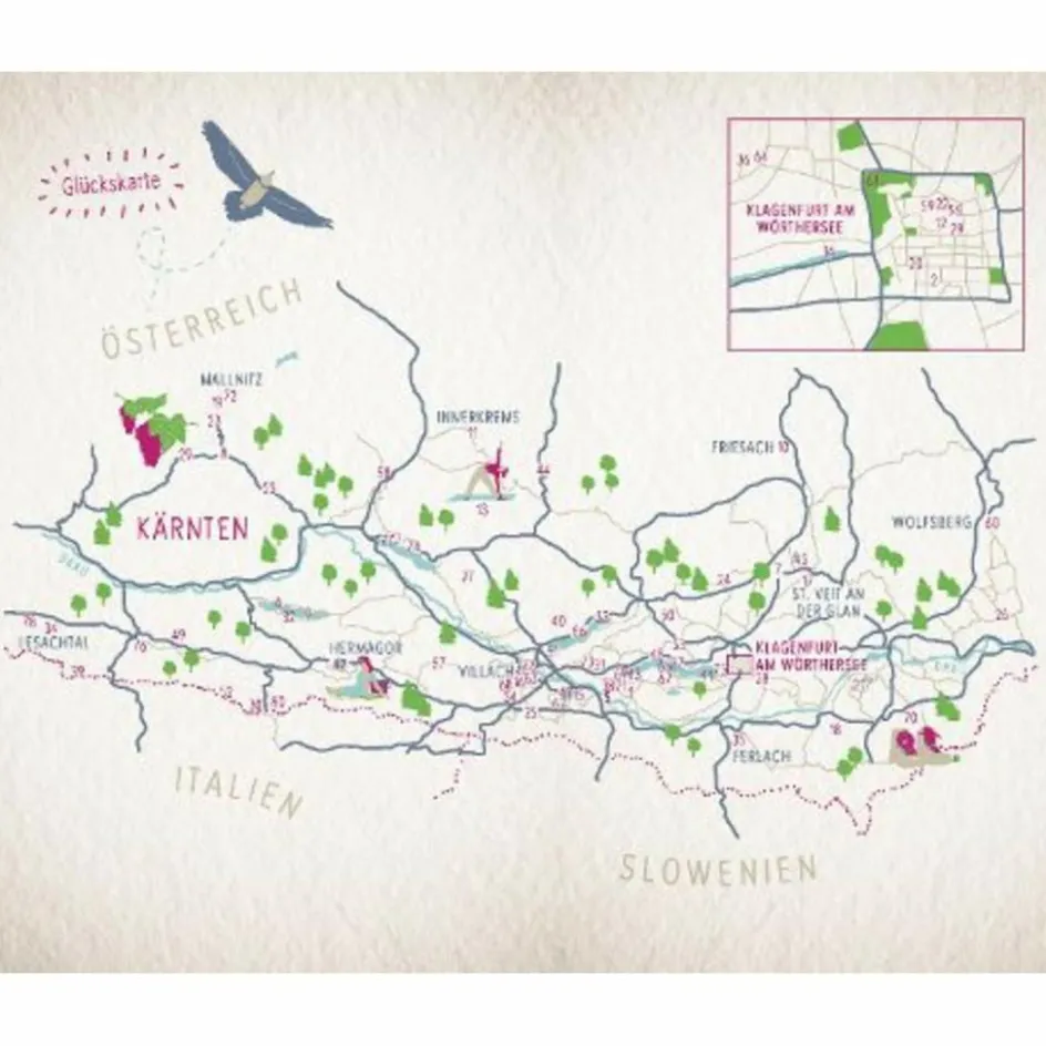 Outlet GLÜCKSORTE IN KÄRNTEN - Reiseführer Reiseführer Mitteleuropa