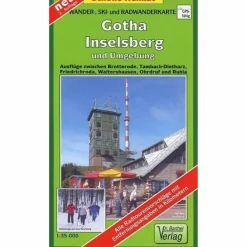 Fahrradkarten|Wanderkarten Und Winterkarten^GOTHA, INSELSBERG UND UMGEBUNG 1 : 35 00 - Wanderkarte