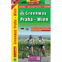GREENWAY PRAHA - WIEN 1 : 100 000 - Fahrradkarte Fahrradkarten|Fahrradkarten