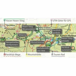 Clearance HARZER HEXEN-STIEG 1: 30.000 - Wanderkarte Wanderkarten Und Winterkarten|Wanderkarten Und Winterkarten