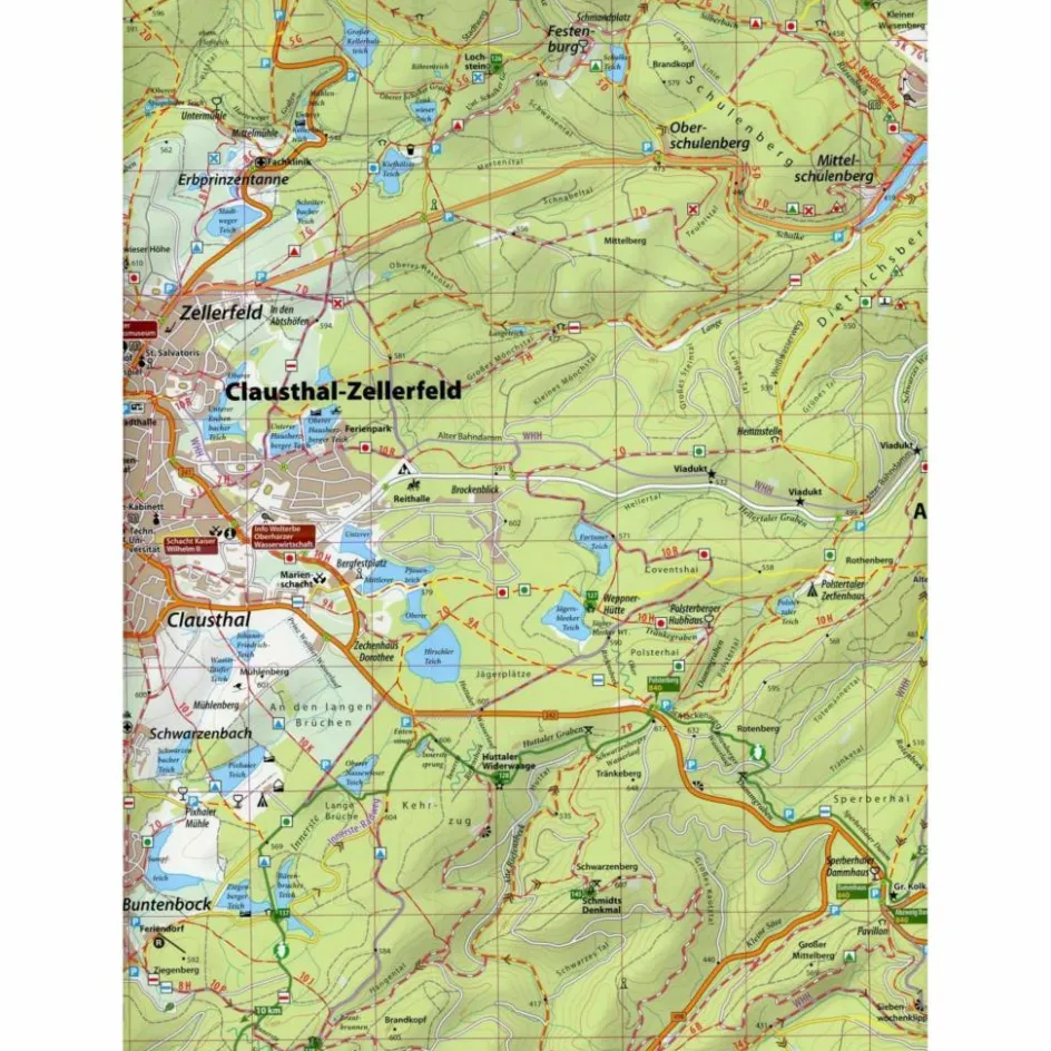 Clearance HARZER HEXEN-STIEG 1: 30.000 - Wanderkarte Wanderkarten Und Winterkarten|Wanderkarten Und Winterkarten