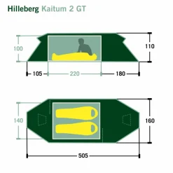 Sale KAITUM 2 GT - Tunnelzelt 2-Personen-Zelte|Winterzelte