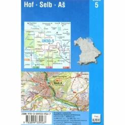 Fahrradkarten|Wanderkarten Und Winterkarten^HOF SELB AS 1 : 50 000 (UK50-5)