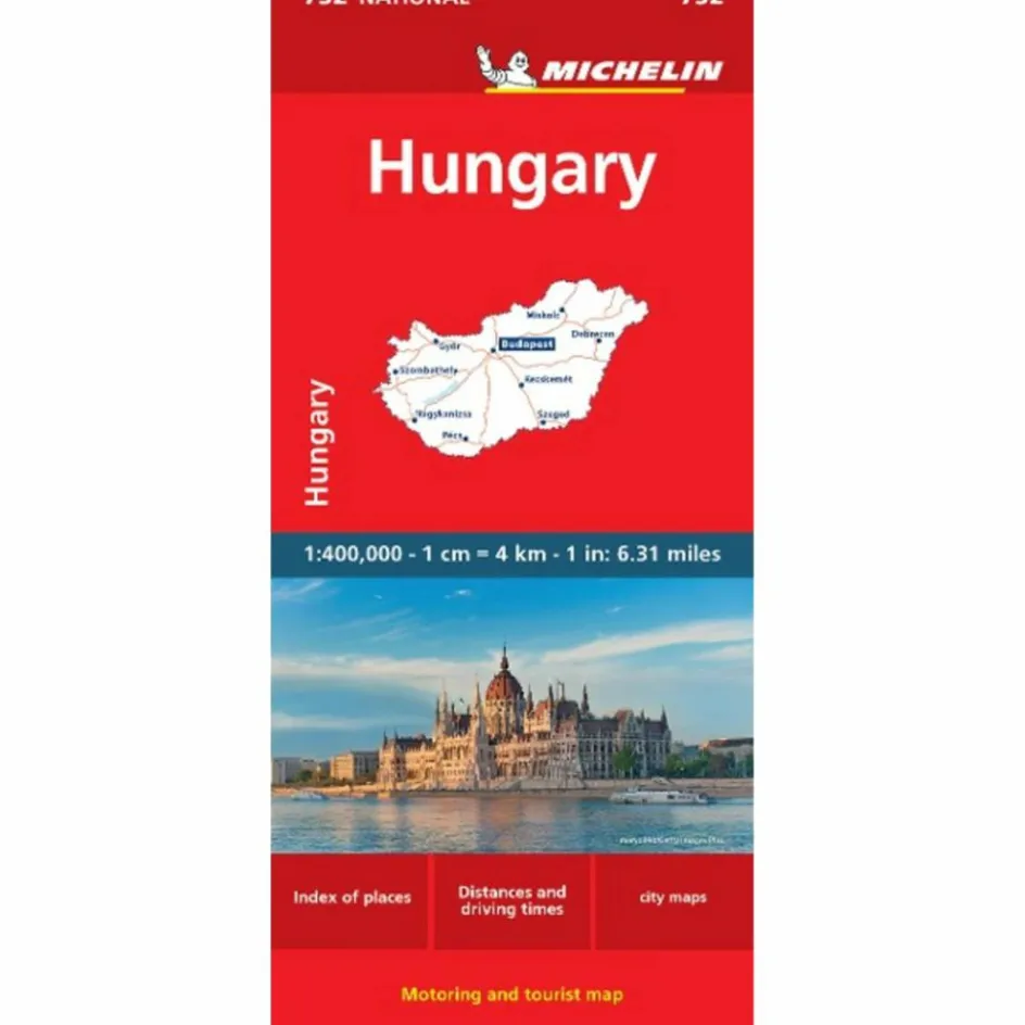 Straßenkarten|Straßenkarten^HUNGARY - MICHELIN NATIONAL MAP 732 - Straßenkarte