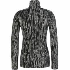 Damen Icebreaker Funktionsunterwäsche|Shirts Und Tops^W MERINO 260 TECH VERTEX LS HALF ZIP DELTA LINES AOP Damen - Baselayer