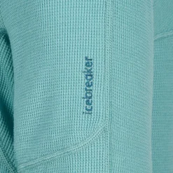Damen Icebreaker Pullover Und Fleecepullover^W MERINO BLEND 260 WAFFLE KNIT WANDER LS HALF ZIP Damen - Wollpullover