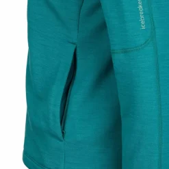 Damen Icebreaker Pullover Und Fleecepullover|Outdoorjacken^WOMEN MERINO 360 REALFLEECE ELEMENTAL LS ZIP HOODIE Damen - Wolljacke