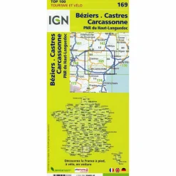 Discount IGN 169 BÉZIERS.CASTRES.CARCASSONNE 1:100 000 - Wanderkarte Wanderkarten Und Winterkarten|Wanderkarten Und Winterkarten