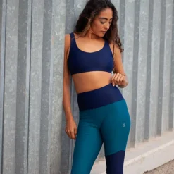 Damen Inaska Outdoorhosen^HIGH WAIST TIGHT  WILD BLUE-PETROL Damen - Leggings