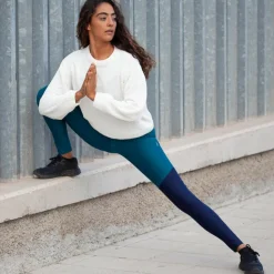 Damen Inaska Outdoorhosen^HIGH WAIST TIGHT  WILD BLUE-PETROL Damen - Leggings