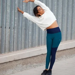 Damen Inaska Outdoorhosen^HIGH WAIST TIGHT  WILD BLUE-PETROL Damen - Leggings