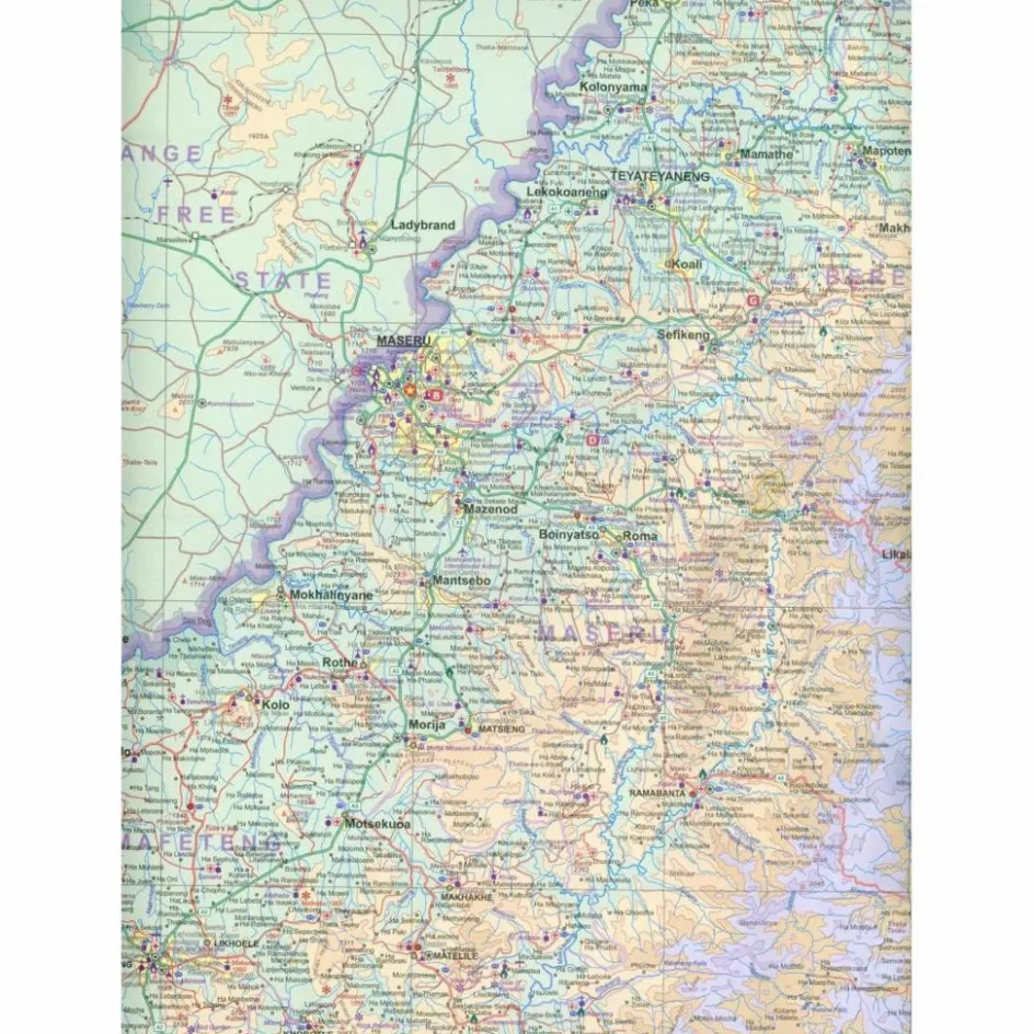 Best ITM SWAZILAND TRAVEL REFERENCE MAP - Karte Straßenkarten|Straßenkarten