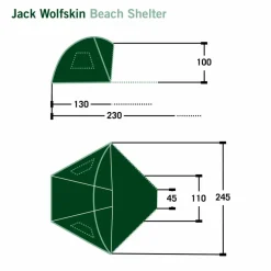 Jack Wolfskin Strandmuscheln^BEACH SHELTER III - Strandmuschel