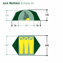 Jack Wolfskin 3-Personen-Zelte|Kuppelzelte^ECLIPSE III - Kuppelzelt
