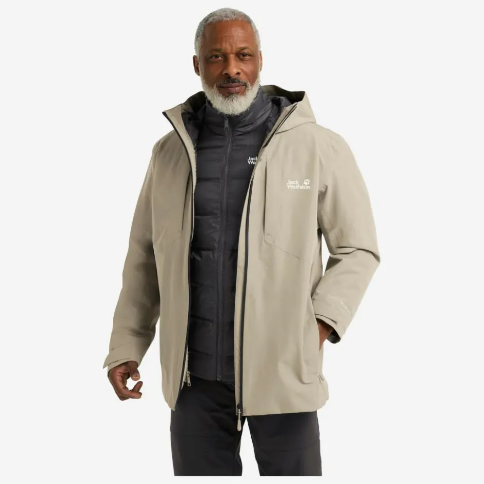 Herren Jack Wolfskin Outdoorjacken^ICECAPE 3IN1 DOWN JKT M DOWN RDS Herren - Doppeljacke