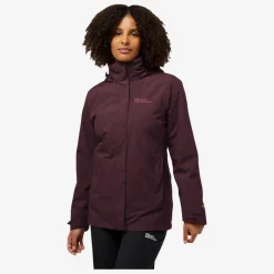 Damen Jack Wolfskin Outdoorjacken^ROTWAND 3IN1 JKT W Damen - Doppeljacke