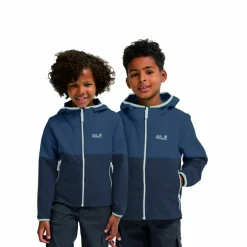 Kinder Jack Wolfskin Kinderjacken^SANDBIRD HOODED JKT K Kinder - Softshelljacke