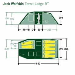 Jack Wolfskin Familienzelte|3-Jahreszeiten-Zelte^TRAVEL LODGE RT - Familienzelt
